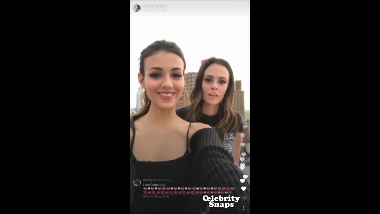 Victoria Justice Respond to fans Comment While Instagram Live Stream | September 12th 2017