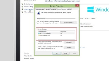 Windows 8.1 - How to Disable or  Enable System Protection