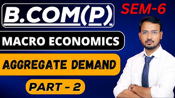 macro economics for b.com class | part 2 | aggregate demand | bcom /sol/du by anand sir
