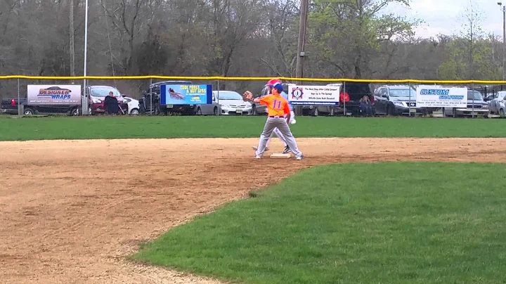 Reynaldo Davila Jr. With a 2 RBI double