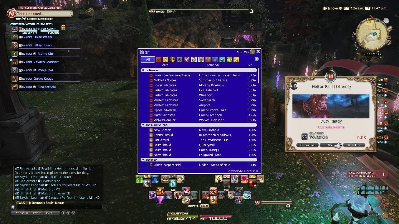 FF XIV - Hell on Rails (Extreme) First Clear - WAR POV