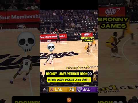 Bronny James had bro LOST😤