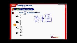 Simplifying Fractions - Middle School Math