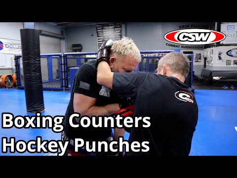 MMA Power Workout - Boxing Counters and Hockey Punches w/ Focus Mitts