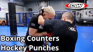 MMA Power Workout - Boxing Counters and Hockey Punches w/ Focus Mitts