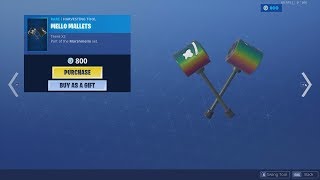 New Mello Mallets Pickaxes Item Shop Showcase 26072019