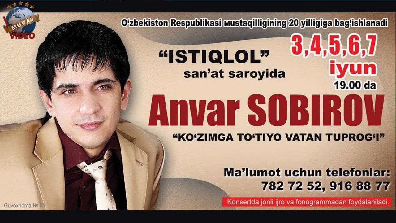 Anvar Sobirov - 2011 yilgi konsert dasturi