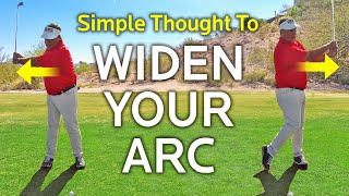 Wider Arc = More Distance - Here's A Simple Drill