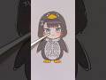 Gugugaga Chibbi Endmin Penguin Cardboard Challenge Game #shorts #art #supermario