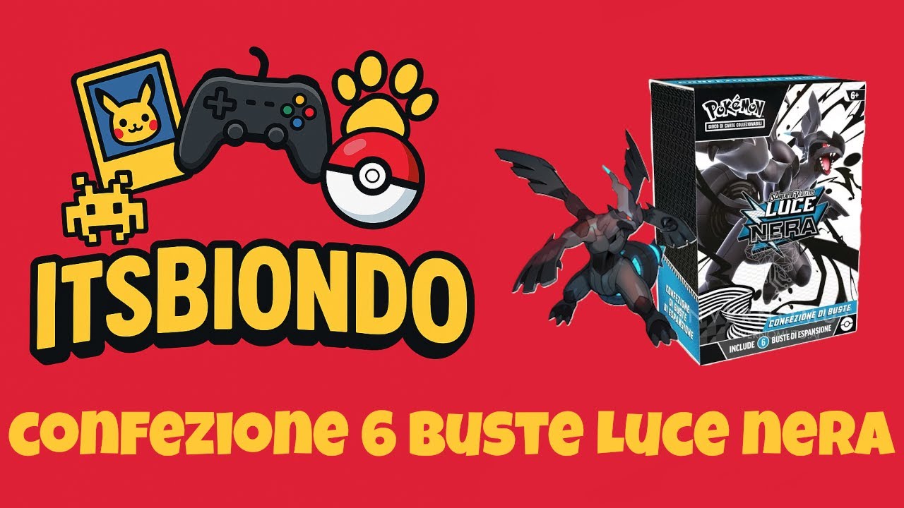 APRO LA CONFEZIONE DA 6 BUSTE DI LUCE NERA! - POKEMON BLACK BOLT - YouTube
