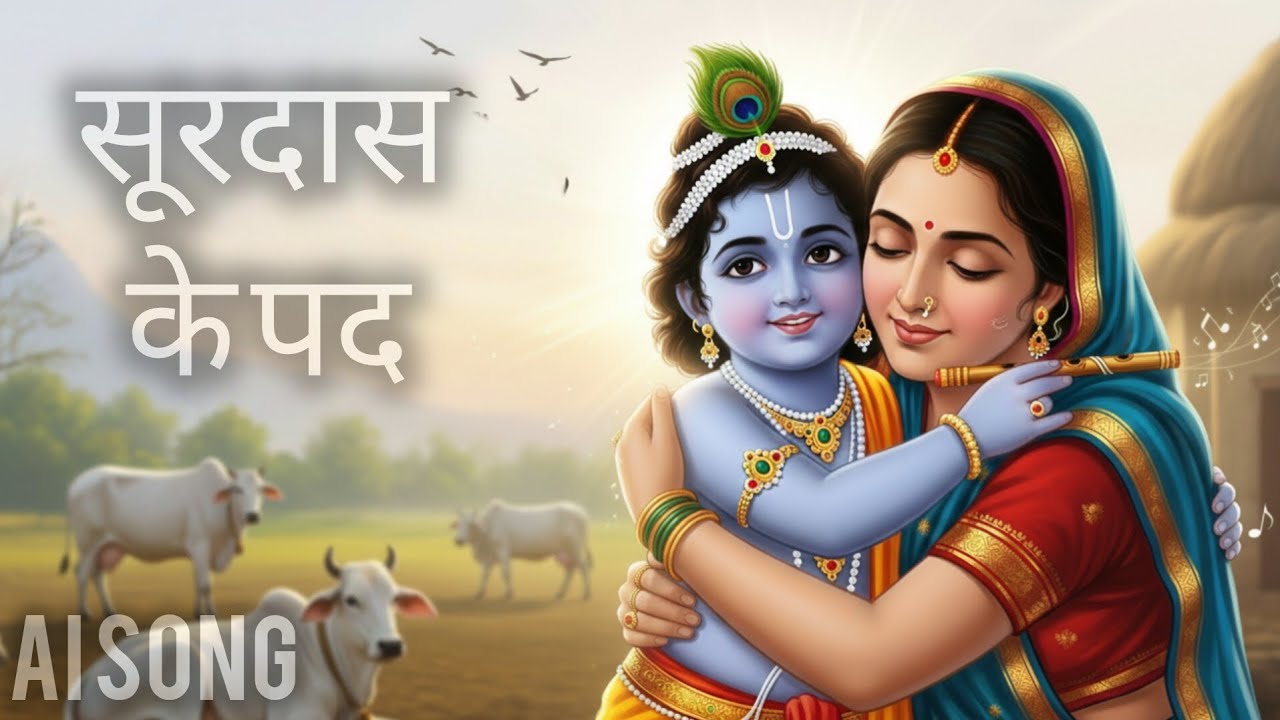 Maiya Mori Main Nahin Makhan Khayo (Official MV) AI Song | Surdas Pad | SanskritiMotion 