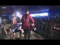 Stornoway are introduced on stage by BBC 6 Music's Tom Robinson at Glastonbury 2011