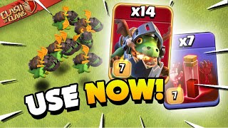 Inferno Dragons CRUSH Bases! Mass Attacks with Skeleton Spells (Clash of Clans) screenshot 5