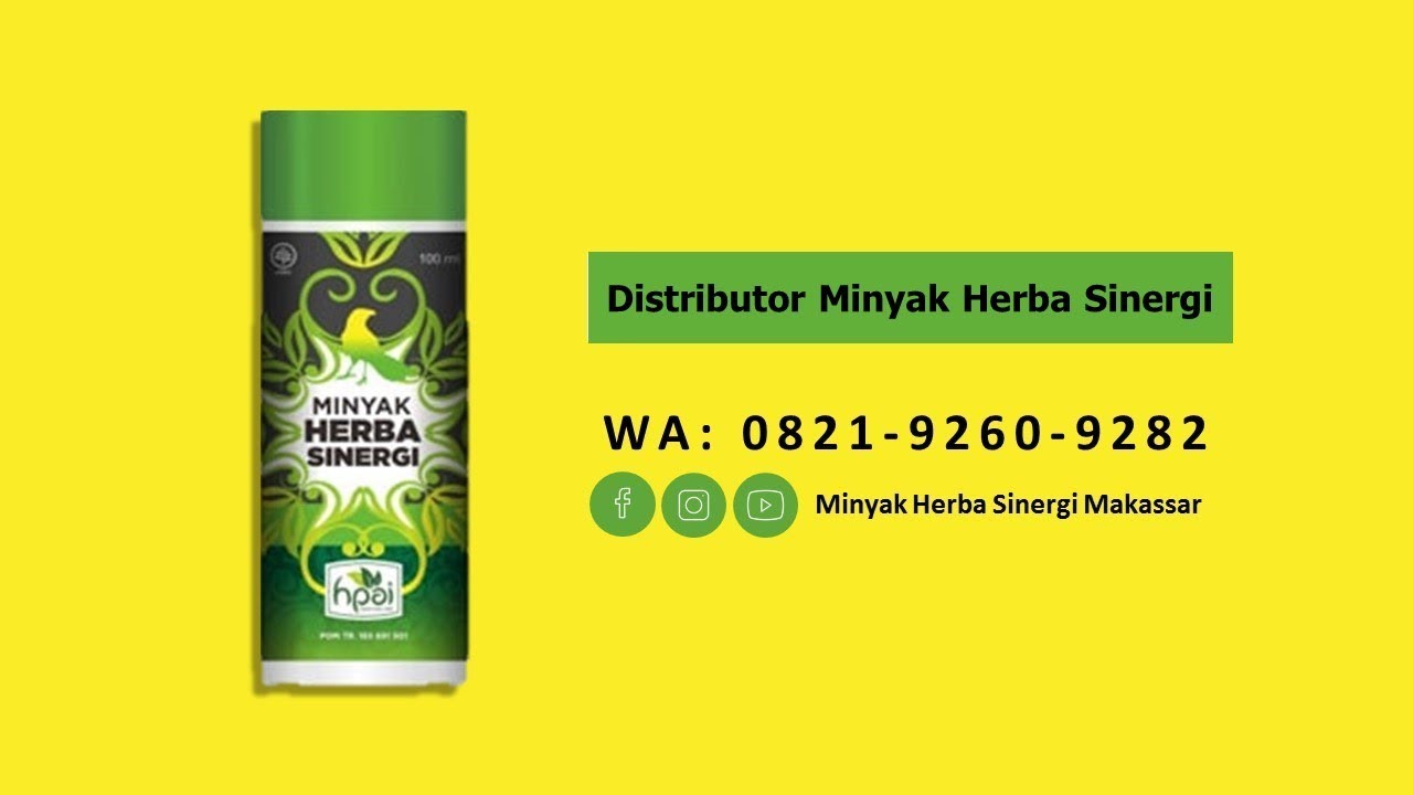 Distributor Minyak Herba Sinergi Makassar Wa 0821 9260 9282 Herba Minyak Makassar