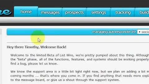 How to use Listwire,creating follow up messages