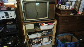 DIY TV stand / cabinet for my CRT and video game consoles.