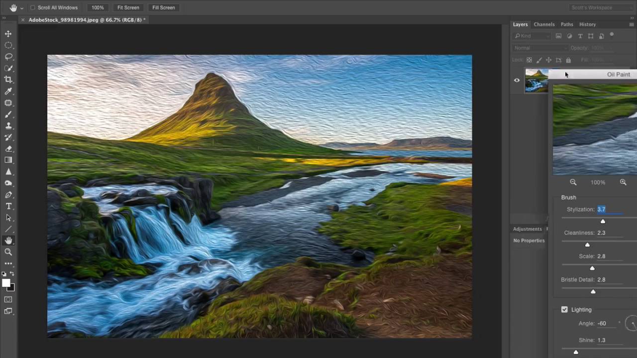 Turn Your Photo Into An Oil Painting With One Click In Photoshop YouTube Turn Your Photo Into An Oil Painting With One Click In Photoshop YouTube