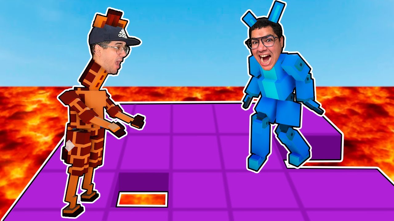 BATALHA DE ANIMAIS ROBÓTICOS MOLENGOS NO MEIO DA LAVA!