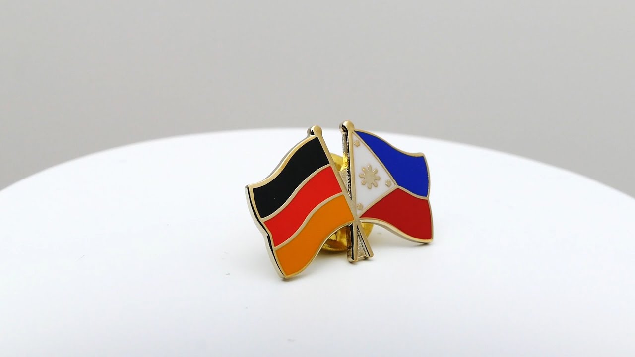 Yantec Freundschaftspin Deutschland-Mexiko – Emaille-Pin Mit Flaggen, Ca. 25x15 Mm