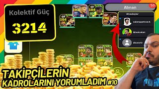 TAKİPÇİLERİN KADROLARINI YORUMLADIM #10 [ EFOOTBALL 2024 MOBİLE ]