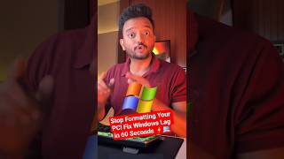 ✅️ Stop Formatting Your PC! Fix Windows Lag in 60 Seconds⚡💻 #1million #excel #trending #viralvideo #