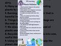 10 lines Essay on Plastic Pollution || #plasticpollution