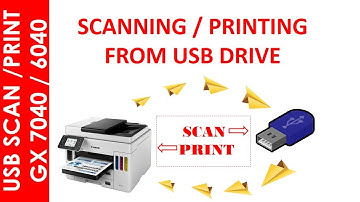 USB PRINTINT / SCANNING IN GX 6040/7040