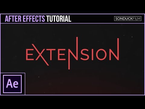 After Effects Tutorial: Animated Extended Text - Motion Graphics
