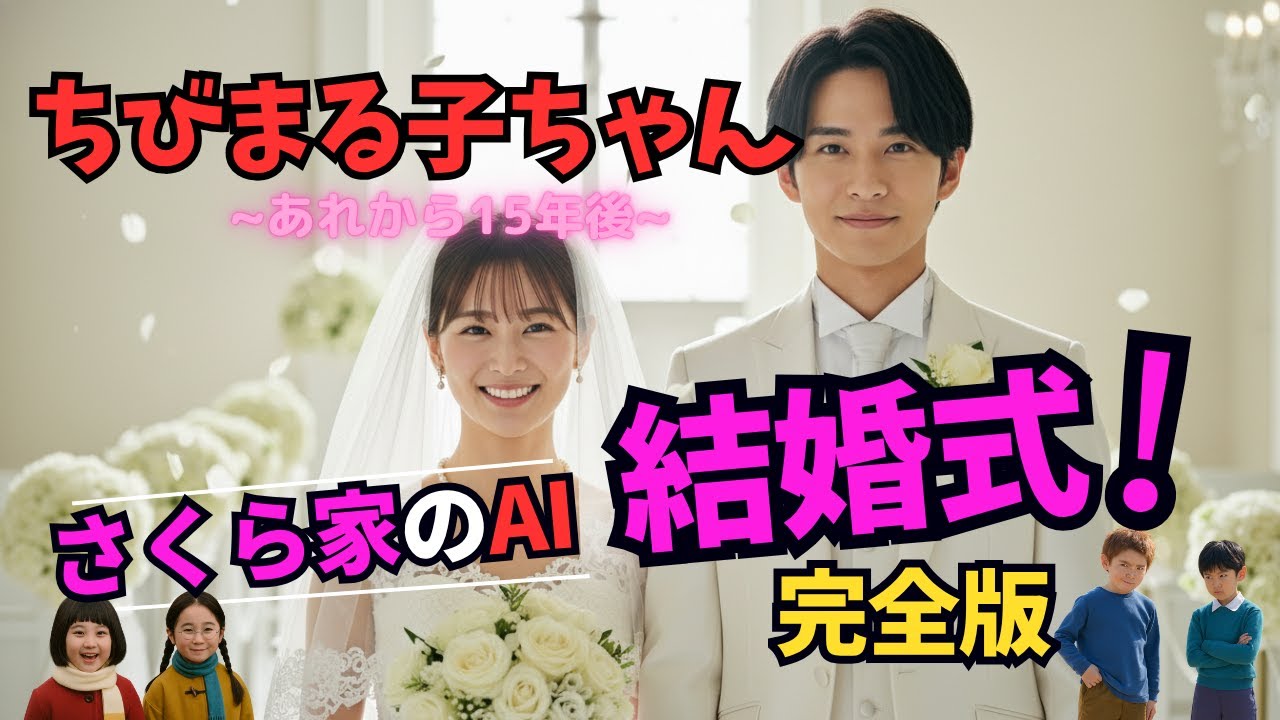 ㊗️20万回再生🥳㊗️『ちびまる子ちゃん』さくら家のAI結婚式完全版