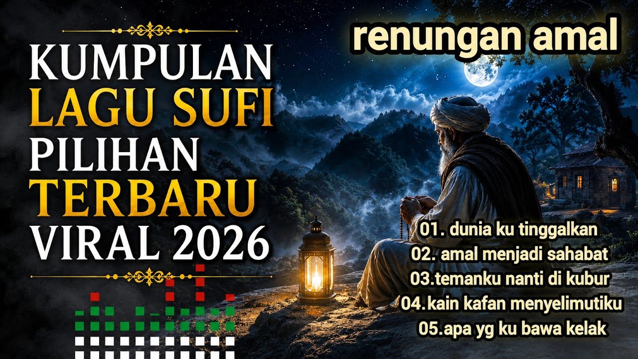 🌙 Kumpulan Lagu Sufi Pilihan Terbaru 2026 | Renungan Amal Menjelang Kematian | Musik sufi Menyentuh
