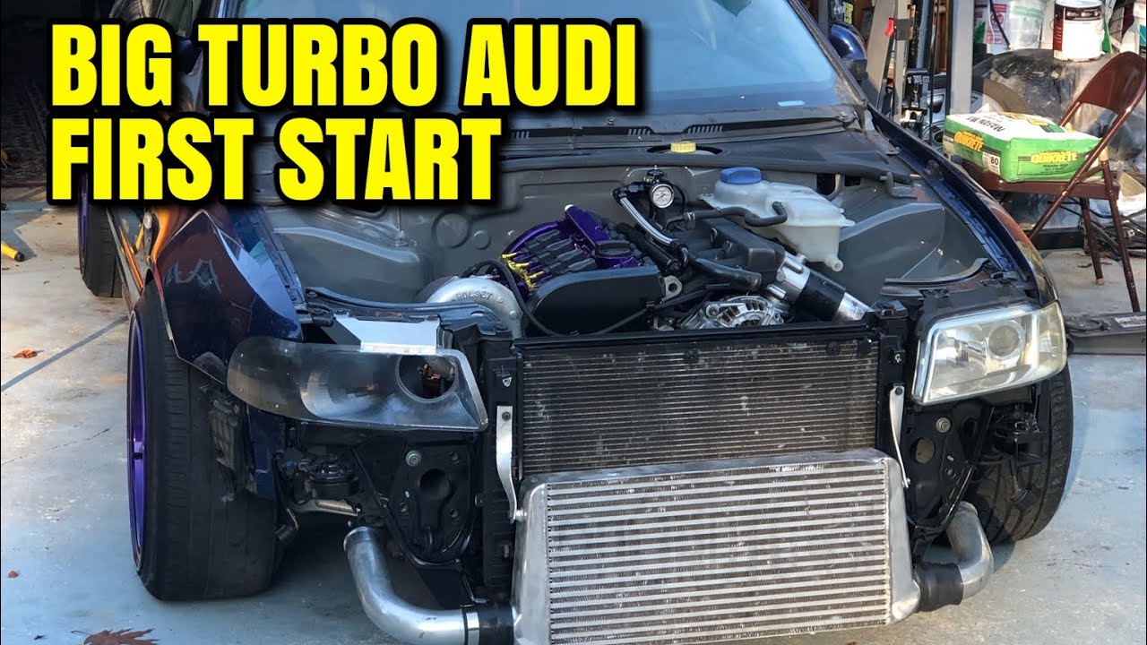 Audi A4 1.9T Big Turbo FIRST START! - YouTube