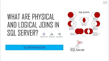 SQL Interview Question- What are Physical And Logical Joins in SQL Server?