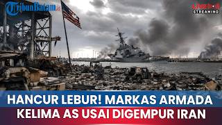 Download lagu 🔴HANCUR LEBUR! PENAMPAKAN MARKAS ARMADA KELIMA AL AS DI BAHRAIN USAI DIGEMPUR IRAN