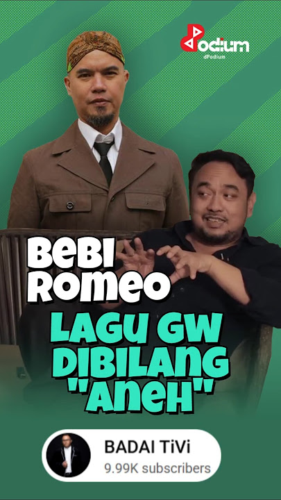 Bebi Romeo 'Ahmad Dhani bilang Lagu gw aneh' #bebiromeo #badai #ahmaddhani