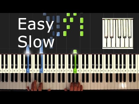 Mozart Sonate No 16 C Dur KV 545 - Piano Tutorial Easy SLOW - How To Play (Synthesia) Sonata