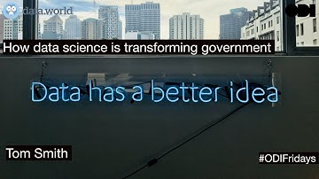 Friday Lunchtime Lecture: How data science is transforming government