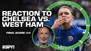 [REACTION] Chelsea beats West Ham by 5  'I'm VERY pleased with them!'  Leboeuf | ESPN FC