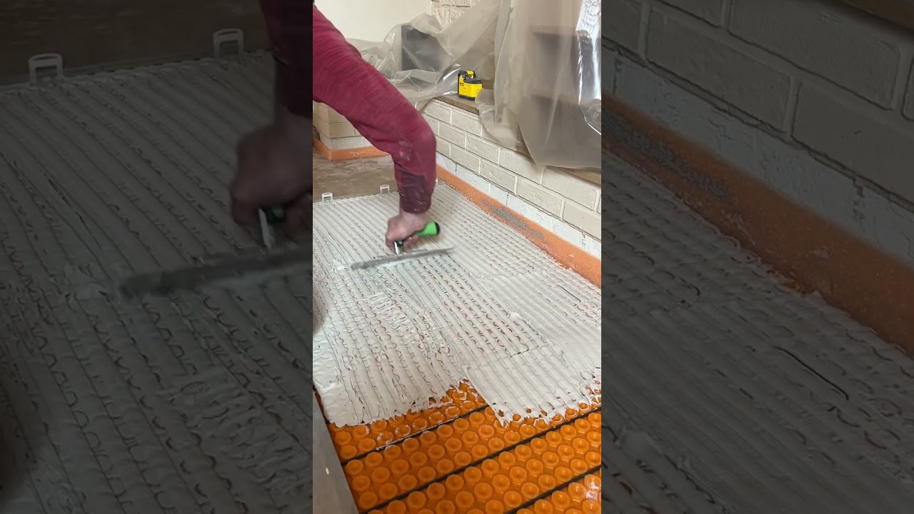 Réalisation d'un sol chauffant avec la natte Schlüter-DITRA-HEAT