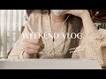 [VLOG] a chill & productive weekend 🌱 studying for an exam, food haul, journal with me 📔