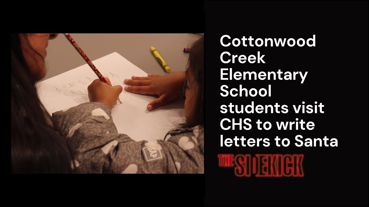 Cottonwood Creek Elementary School students visit CHS to write letters