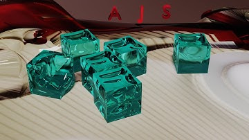 Soft body falling jelly cubes Animation 3D in blender 2.8 with sound - AJS Production