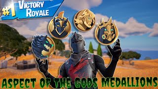 Fortnite “BLACK KNIGHT “ BECOMES THANOS ALL 4 🥇🥇🥇🥇MYTHIC MEDALLIONS IN ONE GAME  Full Gameplay Win 🏆