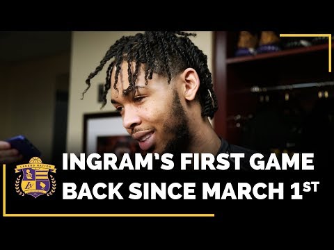 Lakers Brandon Ingram After Playing In His First Game Since March 1st