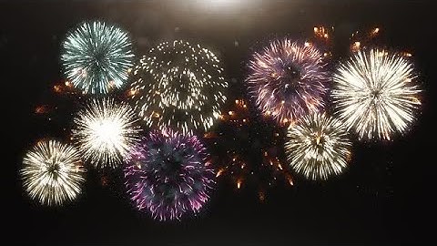 3D Animation Of Fireworks Stock Motion Graphics
