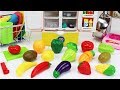 Colors, Fruits, and Vegetables with Cutting Fruit & Veggies Toy & Pororo Fridge Toy For Kids.