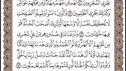 الجزء الثامن الربع السادس سورة الأعراف من الآية 31 إلى الآية 46