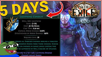 5 Days of 3.19 Update and Build Overview | Lightning Conduit Elementalist | Path of Exile 3.19
