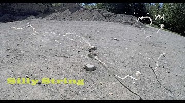Shooting a can of silly string