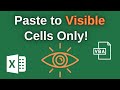 Paste ONLY into VISIBLE CELLS in Excel - Using VBA