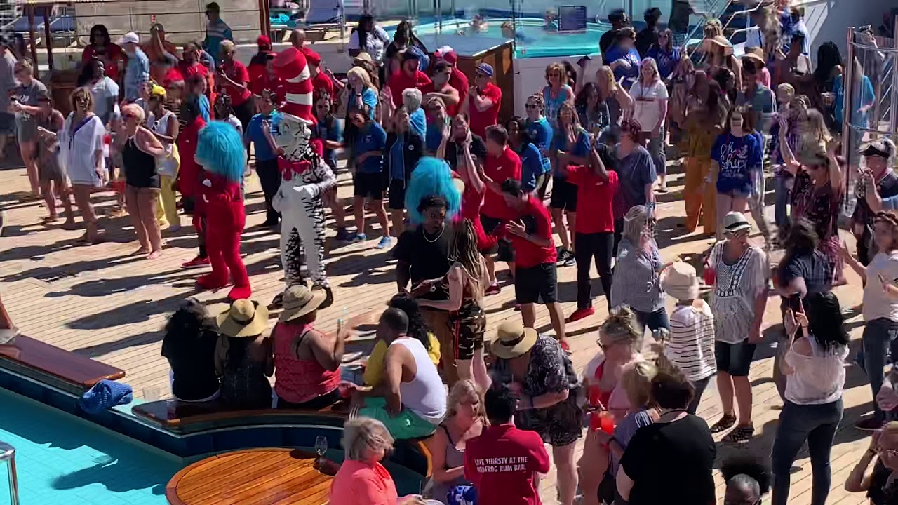 Carnival Valor Sail away party pt.1 YouTube
